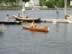 A nice lapstrake double paddled canoe (23,998 bytes)