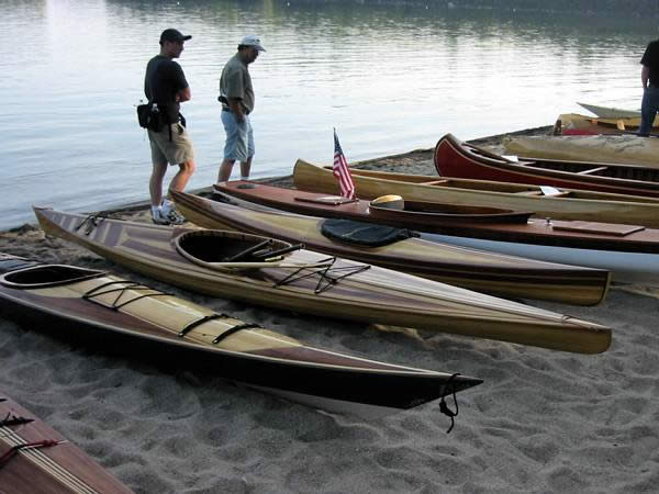 A selection of kayaks