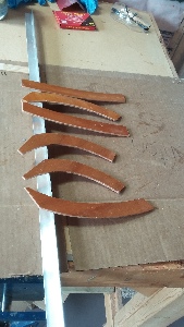 Wooden 'washers'.