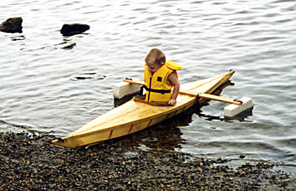 Peter Strand's grandson's skin-on-frame